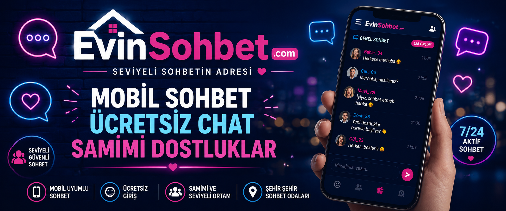 En iyi ÜcretSiz Mobil Sohbet SiteSi