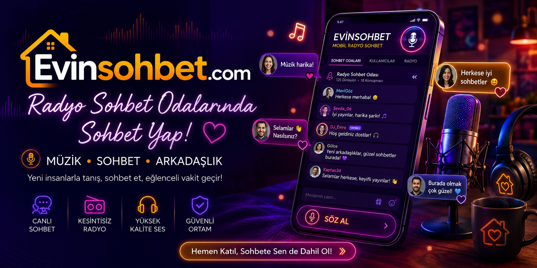 Sohbet SiteSi Chat Odaları